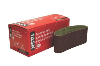 Task 31836 Sanding Belt, 3 in W, 18 in L, 36 Grit, Aluminum Oxide Abrasive Sells in Quantity of 5