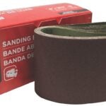 Task 42180 Sanding Belt, 4 in W, 21-3/4 in L, 80 Grit, Aluminum Oxide Abrasive Sells in Quantity of 10