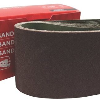 Task 42480 Sanding Belt, 4 in W, 24 in L, 80 Grit, Aluminum Oxide Abrasive Sells in Quantity of 10