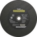 Task 34612B Cutting Wheel, 12 in Dia, 1/8 in Thick, 1 in Arbor