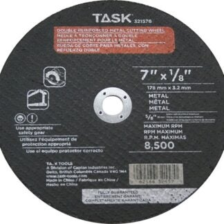 Task 32157B Cutting Wheel, 7 in Dia, 1/8 in Thick, 5/8 in Arbor