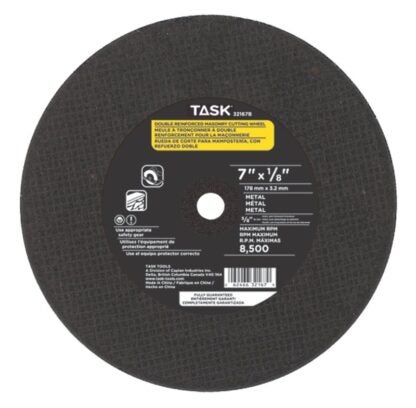 Task 32167B Cutting Wheel, 7 in Dia, 1/8 in Thick, 5/8 in Arbor