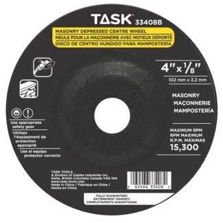 Task 33408B Cut-Off Wheel, 4 in Dia, 1/8 in Thick, 5/8 in Arbor