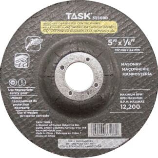 Task 33508B Cut-Off Wheel, 5 in Dia, 1/8 in Thick, 7/8 in Arbor