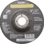 Task 33504B Depressed Center Wheel, 5 in Dia, 1/4 in Thick, 7/8 in Arbor