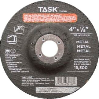 Task 32408B Cutting Wheel, 4 in Dia, 1/8 in Thick, 5/8 in Arbor