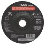 Task 35406B Cutting Wheel, 4 in Dia, 1/16 in Thick, 5/8 in Arbor