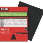 Task WDO4220 Sandpaper, 11 in L, 9 in W, Very Fine, 220 Grit, Silicon Carbide Abrasive Sells in Quantity of 50