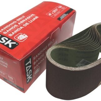 Task 42112 Sanding Belt, 4 in W, 21-3/4 in L, 120 Grit Sells in Quantity of 10