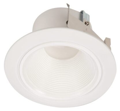 Halo RL4 Series RLD4069301EWHR Baffle Trim, 4 in Dia Recessed Can, Aluminum Body, White, Matte