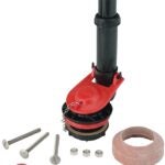 Korky 4030FR Flush Valve Kit, Rubber Body, Red, For: All standard 2 in Toilets