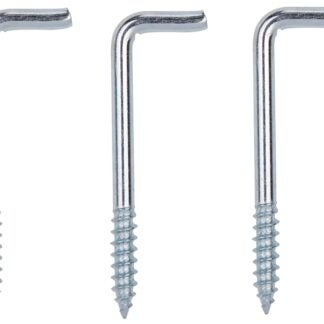 ProSource LR-396-PS Screw Hook, 5/8 in Opening, 5.3 mm Thread, 2-5/8 in L, Steel, Zinc