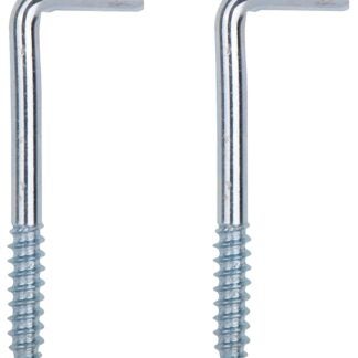 ProSource LR-395-PS Screw Hook, 13/16 in Opening, 6.5 mm Thread, 3 in L, Steel, Zinc