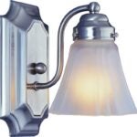 Boston Harbor RF-V-041-BN-3L Vanity Light Fixture, 60 W, 1-Lamp, A19 or CFL Lamp, Steel Fixture, Brushed Nickel Fixture