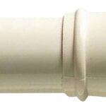 Zenna Home 608W/604W Shower Curtain Rod, 34-1/2 to 60 in L Adjustable, 1-1/4 in Dia Rod, Steel