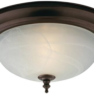 Boston Harbor F51WH02-1005-ORB Two Light Flush Mount Ceiling Fixture, 120 V, 60 W, 2-Lamp, A19 or CFL Lamp