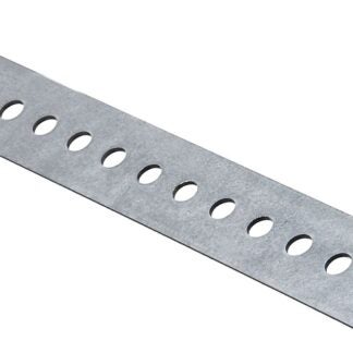 National Hardware N180-125 Slotted Flat Stock, 1-3/8 in W, 36 in L, 0.074 in Thick, Steel, Galvanized, G60 Grade