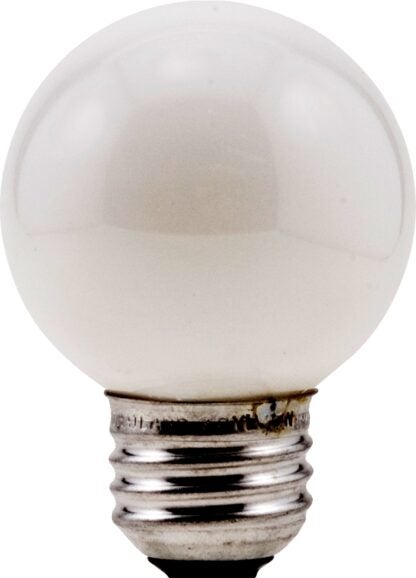 Sylvania 10297 Incandescent Lamp, 25 W, G16.5 Lamp, Medium Lamp Base, 165 Lumens, 2850 K Color Temp, Soft White Light Sells in Quantity of 6