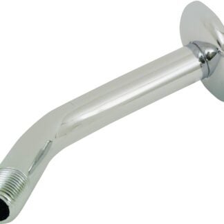 Boston Harbor B1140CP Shower Arm with Flange, 1/2-14 NPT in Connection, Threaded, 7 in L, Plastic