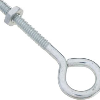 National Hardware N221-077 Eye Bolt, #10-24 Thread, 1-1/4 in L Thread, 1/2 in ID Dia Eye, 1.69 in L Shank, Steel, Zinc Sells in Quantity of 20