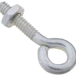 National Hardware N221-051 Eye Bolt, #10-24 Thread, 3/4 in L Thread, 0.28 in ID Dia Eye, 0.91 in L Shank, Steel, Zinc Sells in Quantity of 20