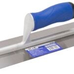 Vulcan 36202 Cement Trowel, 12 in L Blade, 4 in W Blade, Right Angle End, Ergonomic Handle, Plastic Handle