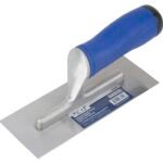 Vulcan 36105 Cement Trowel, 7.5 in L Blade, 3 in W Blade, Right Angle End, Ergonomic Handle, Plastic Handle