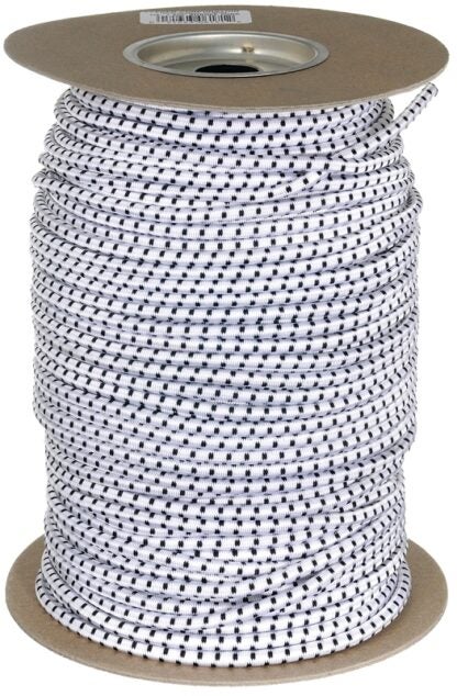 Keeper 06171 Bungee Cord, 1/4 in Dia, 300 ft L, Rubber