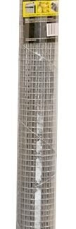 Jackson Wire 11 03 17 13 Hardware Cloth, 10 ft L, 48 in W, 19 Gauge, 1/2 x 1/2 in Mesh, Galvanized