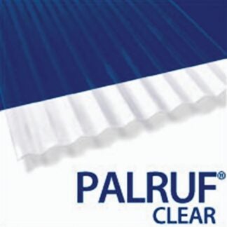 Palruf 100427 Corrugated Roofing Panel, 12 ft L, 26 in W, PVC, Clear Sells in Quantity of 10