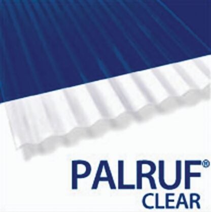 Palruf 100427 Corrugated Roofing Panel, 12 ft L, 26 in W, PVC, Clear Sells in Quantity of 10