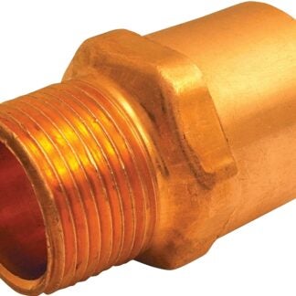 Elkhart Products 104R Series 30316 Reducing Pipe Adapter, 1/2 x 3/4 in, Sweat x MNPT, Copper