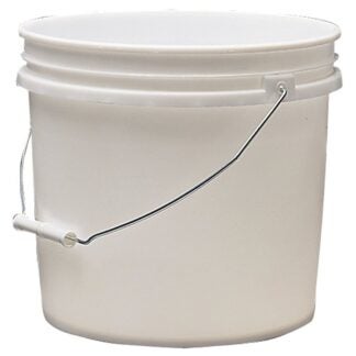 ENCORE Plastics 201215 Paint Bucket, 3.5 gal Capacity, Plastic, White