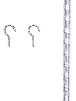 ProSource LR1033L Door Spring, 15/32 in Dia, 16 in L, Steel, Zinc