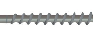 CAMO 0348159S Deck Screw, #10 Thread, 2-1/2 in L, Bugle Head, Star Drive, Type 17 Slash Point, Stainless Steel