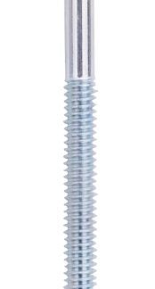 ProSource LR273 Eye Bolt, 6 mm Thread, Machine Thread, 3 in L Thread, 31/32 in Dia Eye, 143 lb Working Load, Steel, Zinc Sells in Quantity of 20