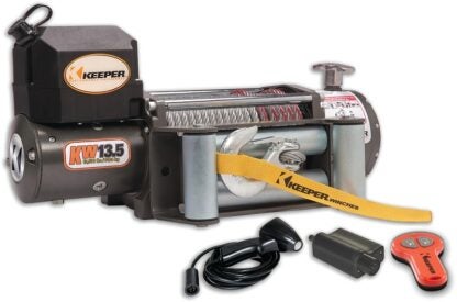 Keeper KW13122 Winch, Electric, 12 VDC, 13,500 lb