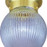 Boston Harbor F3BB01-34083L Single Light Ceiling Fixture, 120 V, 60 W, 1-Lamp, A19 or CFL Lamp, Polished Brass Fixture