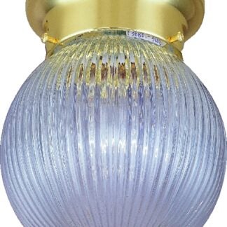 Boston Harbor F3BB01-34083L Single Light Ceiling Fixture, 120 V, 60 W, 1-Lamp, A19 or CFL Lamp, Polished Brass Fixture