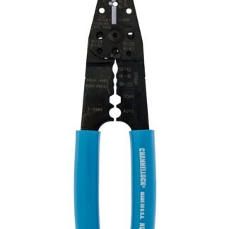 Channellock 908 Wire Stripper, 22 to 10 AWG Wire, 22 to 10 AWG Cutting Capacity, 8-1/4 in OAL, Gripper Handle