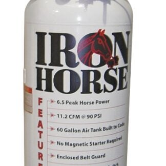 Iron Horse IHD6160V1 Air Compressor, Tool Only, 60 gal Tank, 6.5 hp, 208/230 V, 150 psi Pressure, 11.2 cfm Air