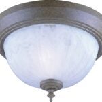 Boston Harbor F202CS01-8031MB3L Single Light Flush Mount Ceiling Fixture, 120 V, 60 W, 1-Lamp, A19 or CFL Lamp