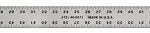 Johnson J72 Measuring Ruler, SAE Graduation, Aluminum, Clear, 2 in W