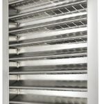 Master Flow DA1424 Dual Louver, 26-3/8 in L, 16-1/2 in W, Aluminum, Silver, Mill