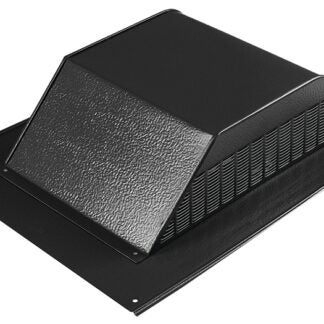 Master Flow SSB960ABL Roof Louver, 18 in L, 20-1/2 in W, Aluminum, Black Sells in Quantity of 6