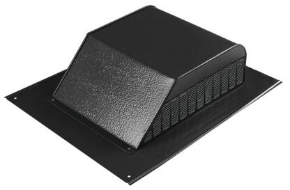 Master Flow SSB960ABL Roof Louver, 18 in L, 20-1/2 in W, Aluminum, Black Sells in Quantity of 6