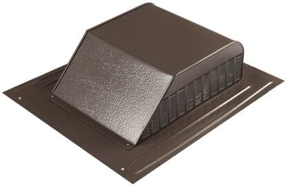 Master Flow SSB960ABR Roof Louver, 18 in L, 20-1/2 in W, Aluminum, Brown Sells in Quantity of 8