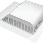 Master Flow SSB960AW Louver, 18 in L, 20-1/2 in W, Aluminum, White, Roof Installation Sells in Quantity of 8