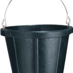 Fortex-Fortiflex N200-10 Rubber Pail, 10 qt Volume, Rubber, Black