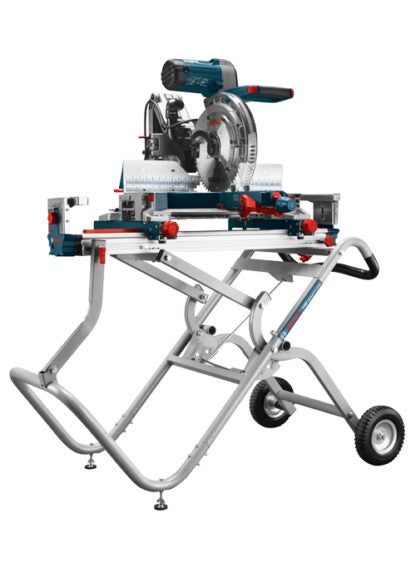 Gravity-Rise Miter Saw Stand with Wheels